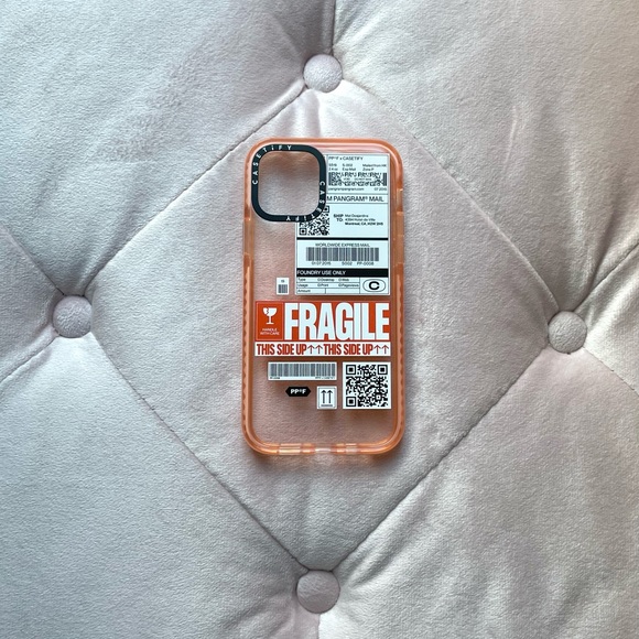 Casetify Custom Shipping Label iPhone 12 Case (Translucent Peach) - Picture 1 of 2